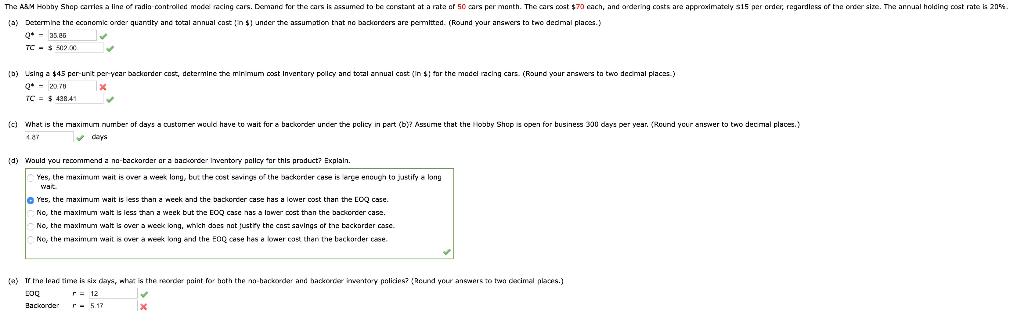 Please help with wrong answers. Thanks. The A&M