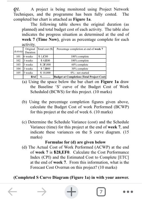 C= 4 E = 9 F= 6 D= 5 Qi. A project is being