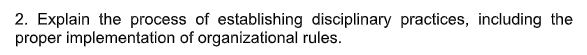 2. Explain the process of establishing