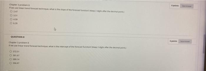 ps Chapter problem if we use near trend forecast