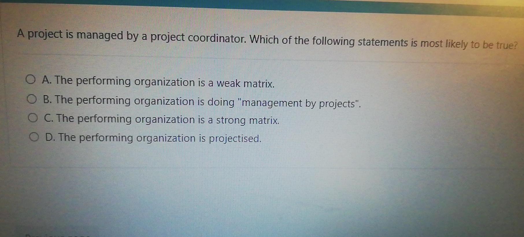 A quick 20 minute quick, multiple choice A) B) C)