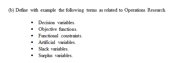 (a) Discuss the importance of post-optimality