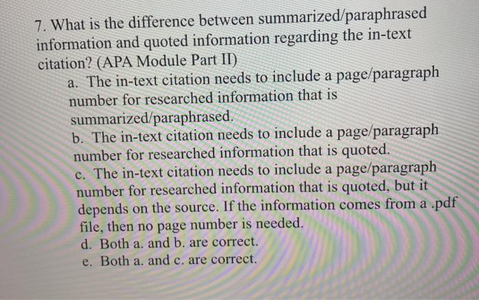 7. What is the difference between