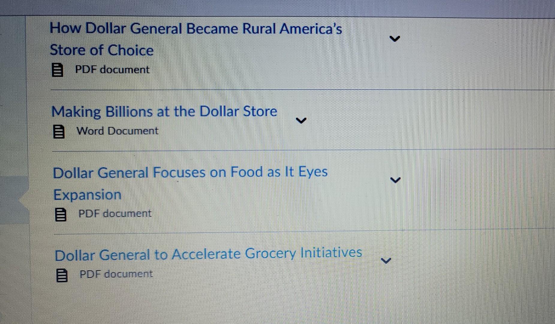 These are the assigned articles that can help to