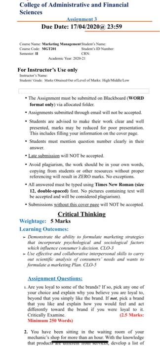 Avoid plagiarism, the work should be in your own