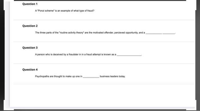 Question 1 Question 2 Question 3 Question 4 A