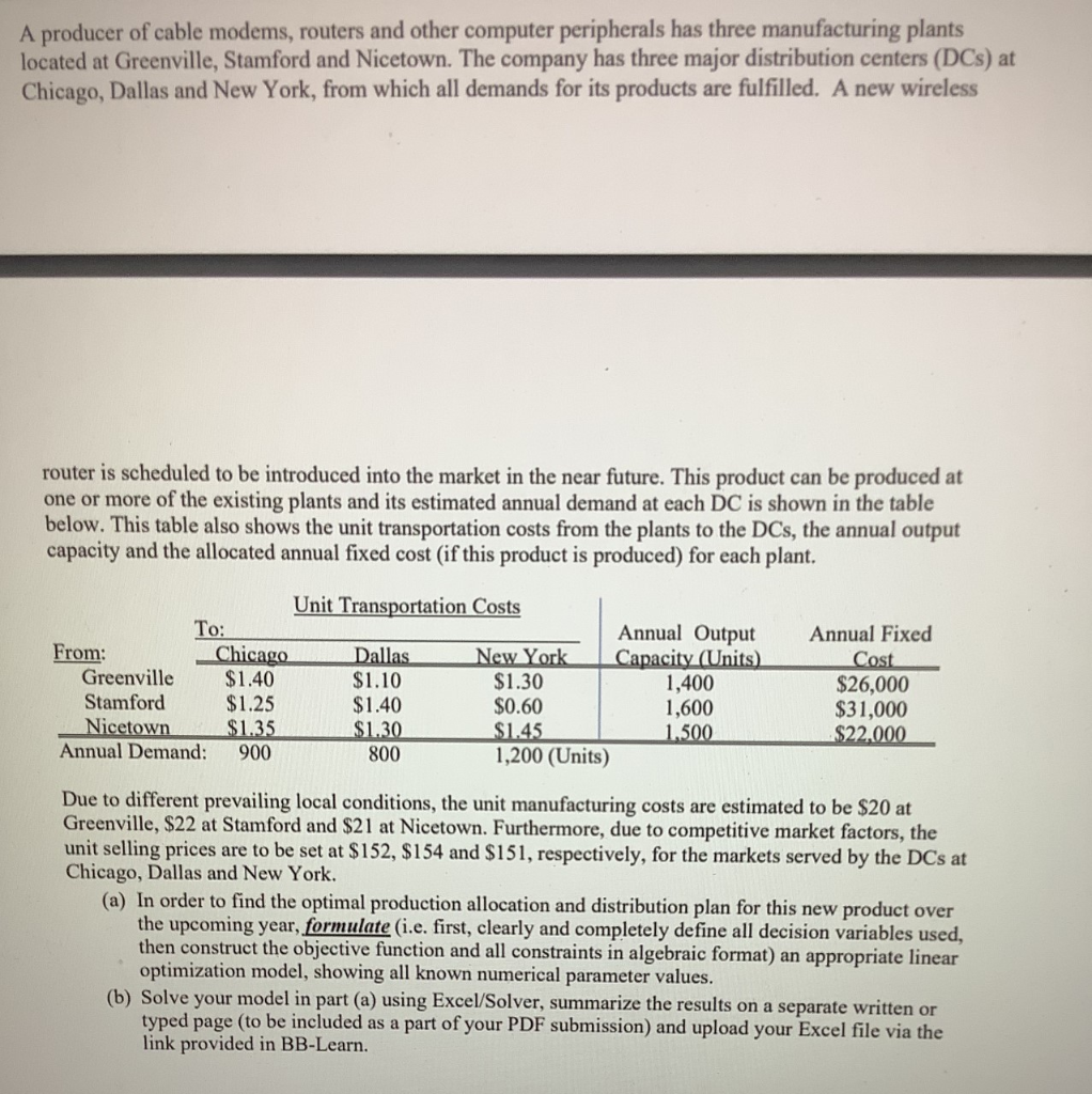 A producer of cable modems, routers and other