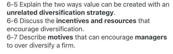 in your OWN WORDS please 6-5 Explain the two ways