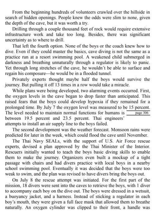 Please read the Case-8.3 "Tham Luang Cave