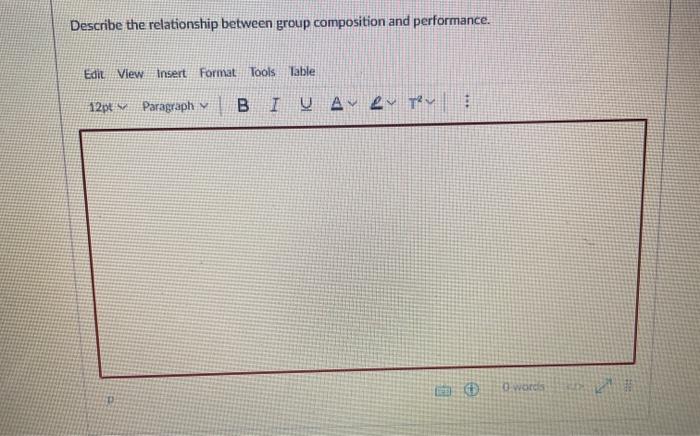 Describe the relationship between group