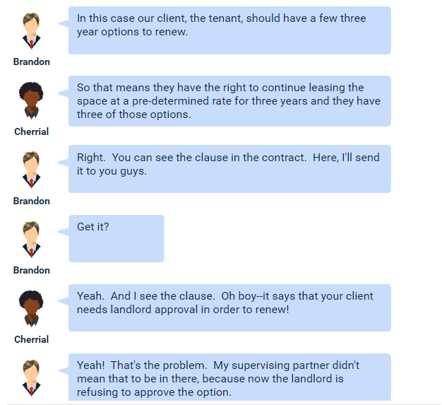 Your friend Brandon is messaging you and needs