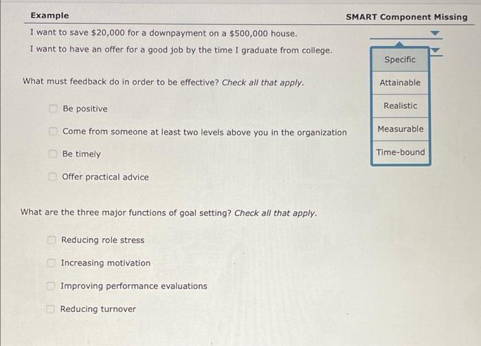 SMART Component Missing Example I want to save
