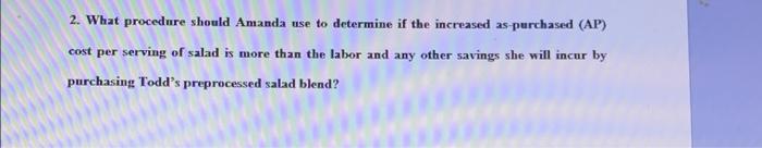 Case study #1 "It does look good," said Amanda,