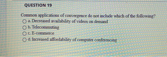 QUESTION 1 ESSERE m that is separate from the