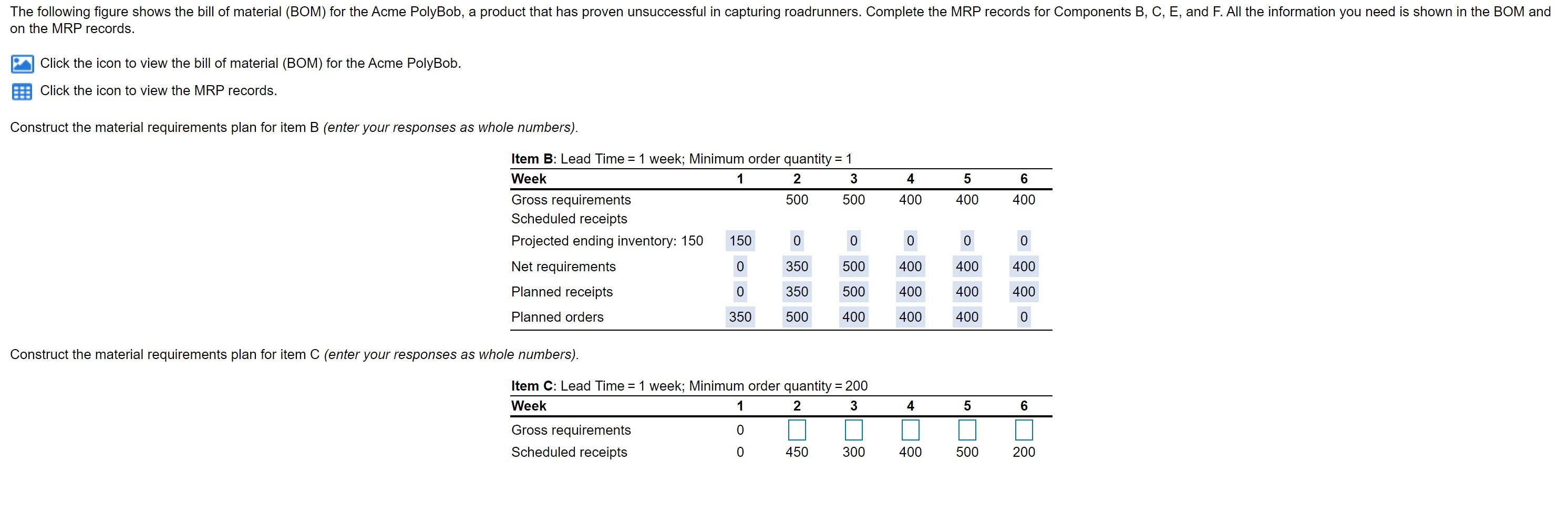 ( A B C * 2 required E F D E F * 2 required * 2