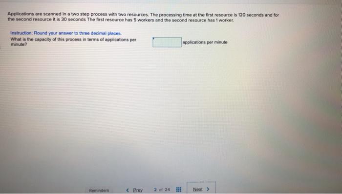 Applications are scanned in a two step process
