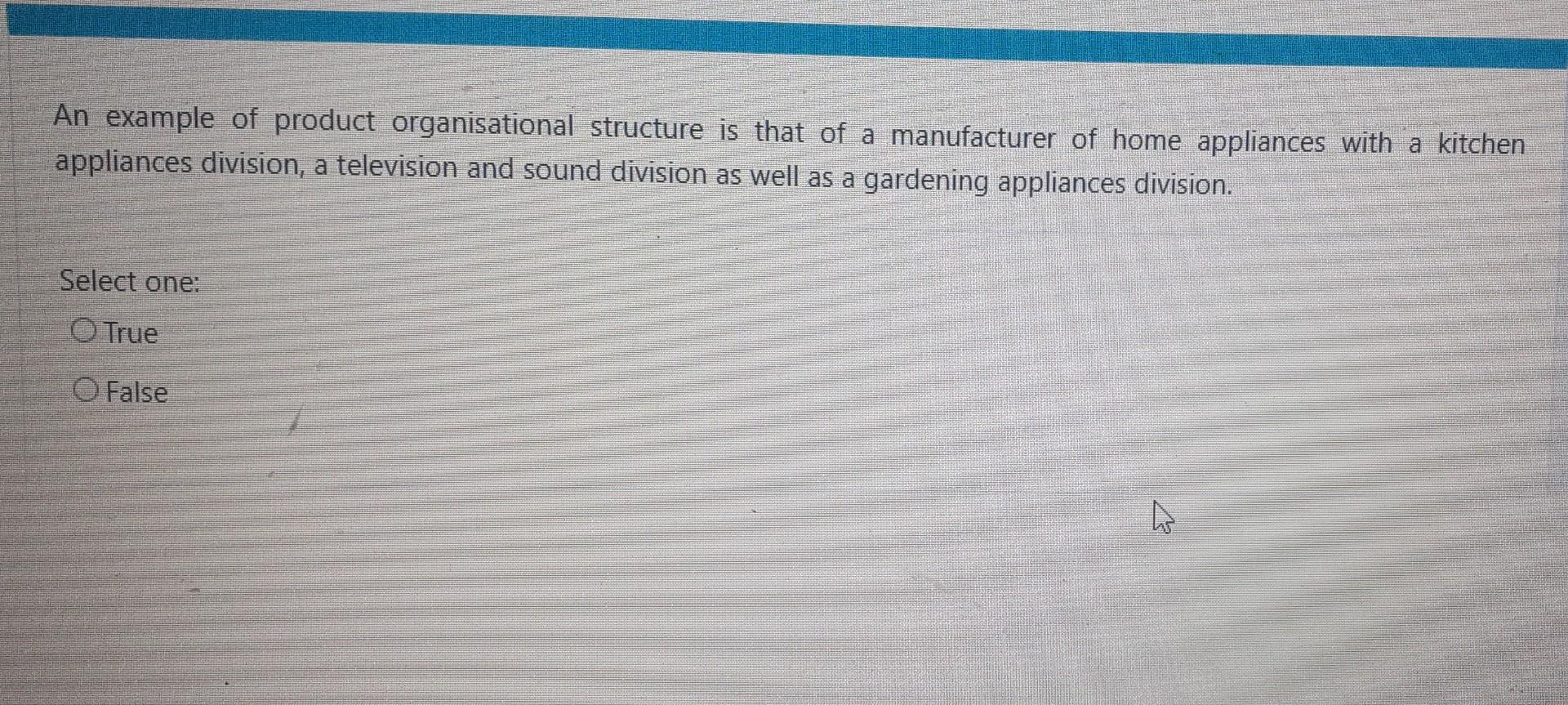 what could be the answer? An example of product