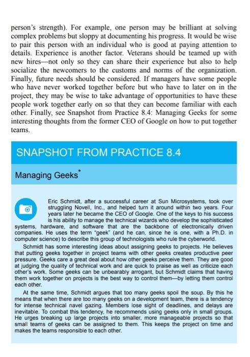 Part-2: Discussion questions Please read Chapter