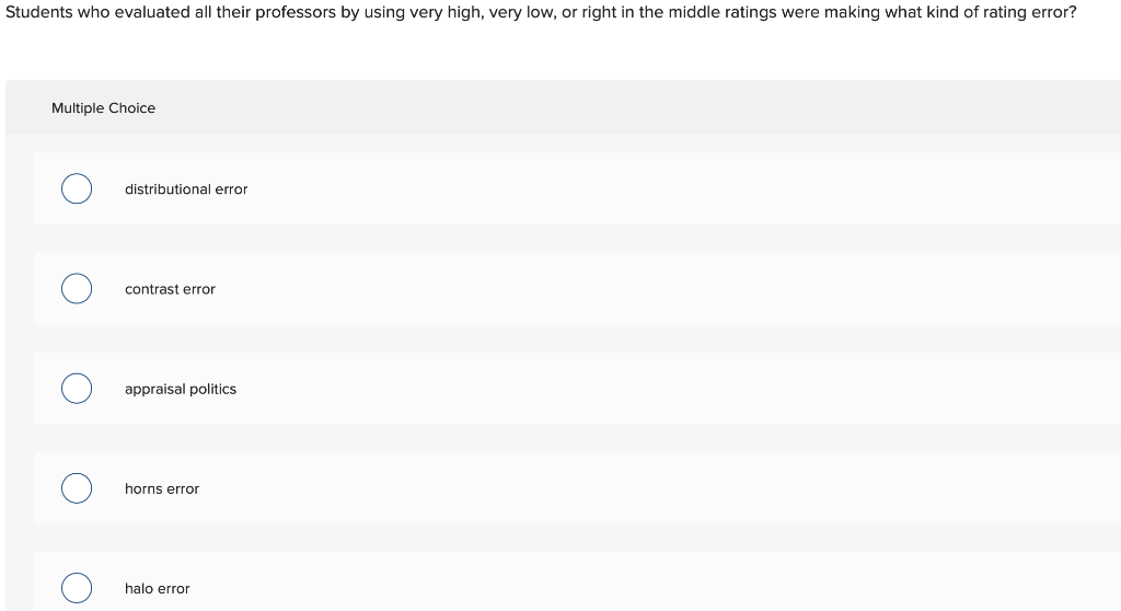 1. Common Errors in Performance Evaluations