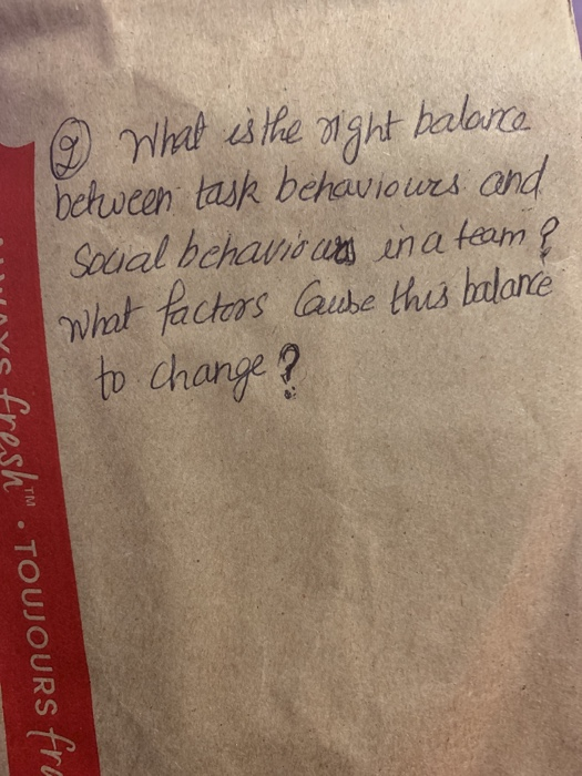 6 What is the right balance between task