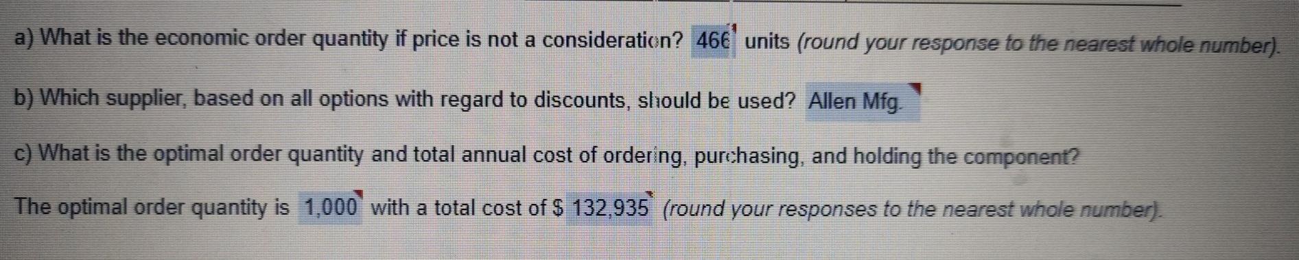 Answer all parts complete or don't attempt for a