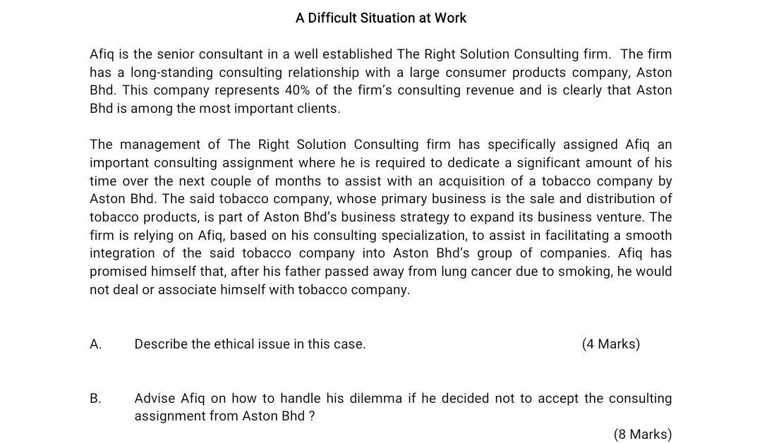 can someone answer this question? A Difficult