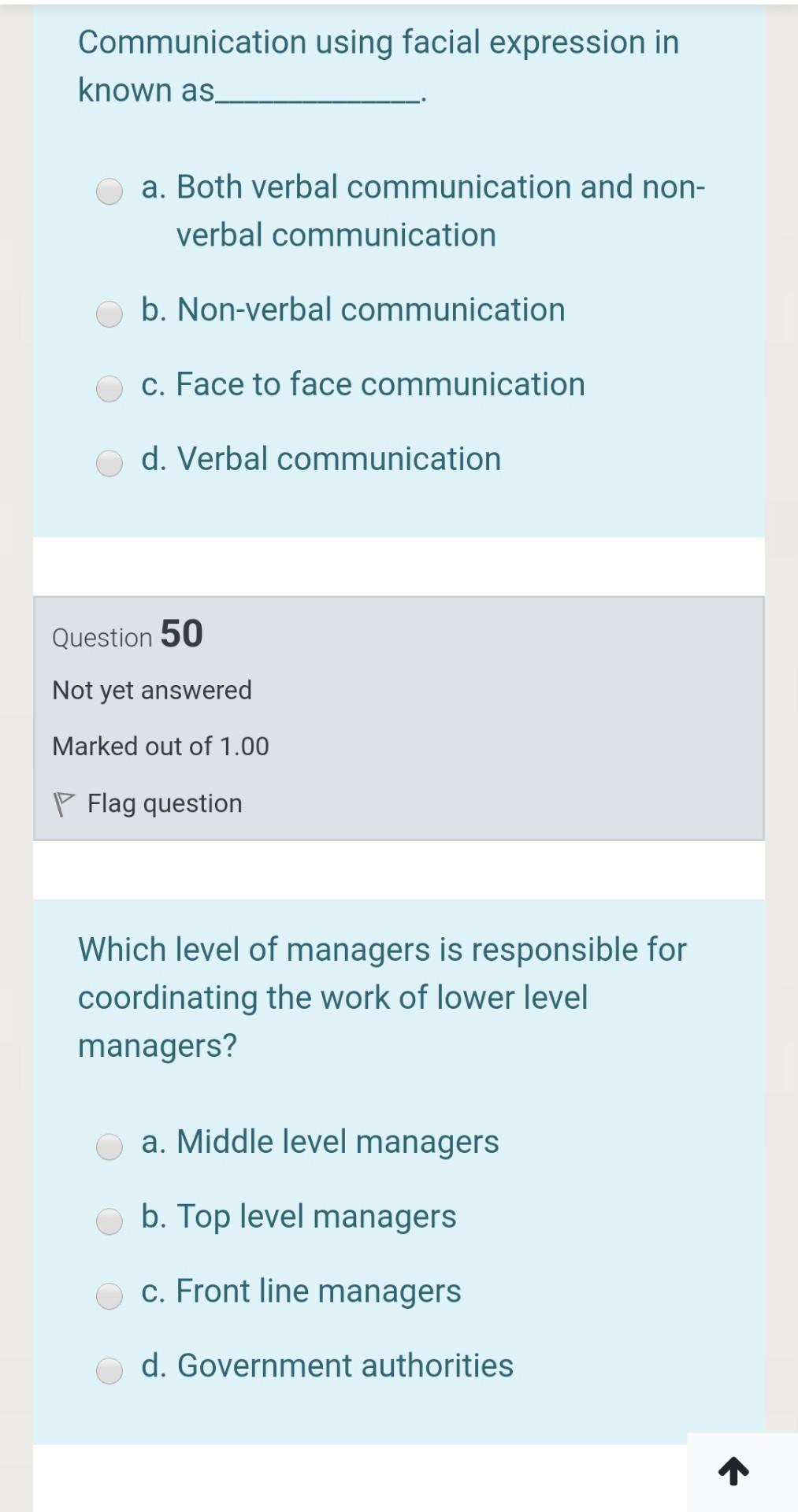 Communication using facial expression in known as