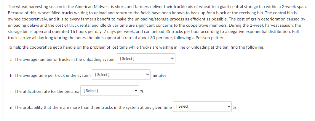 The wheat harvesting season in the American