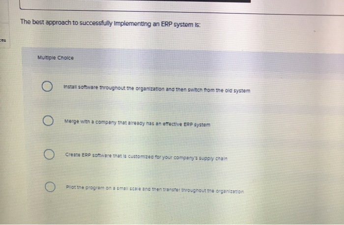 The best approach to successfully implementing an