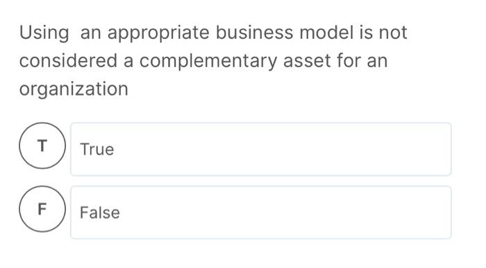 Using an appropriate business model is not