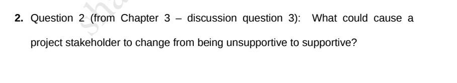 CAPSTONE 1 1. Question 1 (from Chapter 2 -