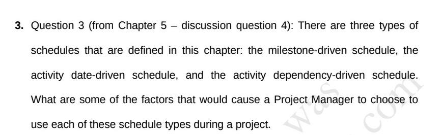 CAPSTONE 1 1. Question 1 (from Chapter 2 -