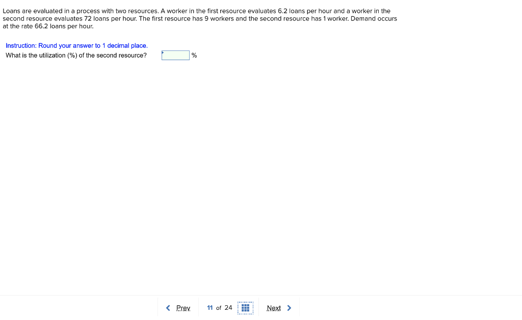Loans are evaluated in a process with two