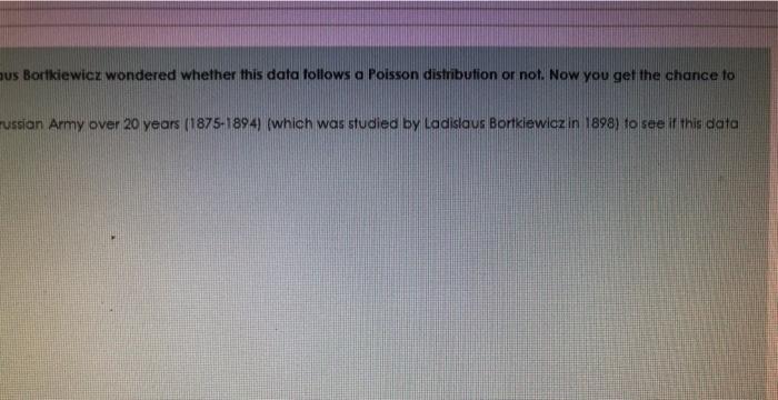 The following data is a real data set collected