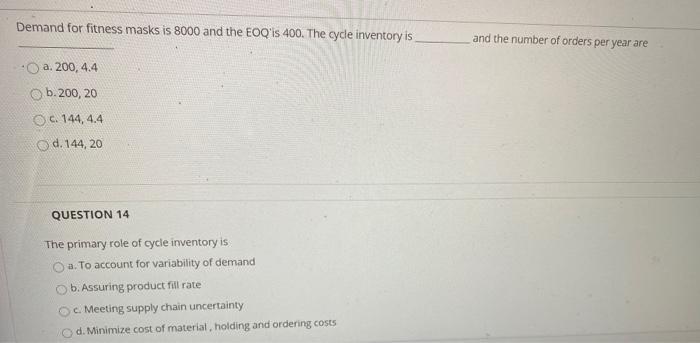 answer all the questions. thank you. Demand for