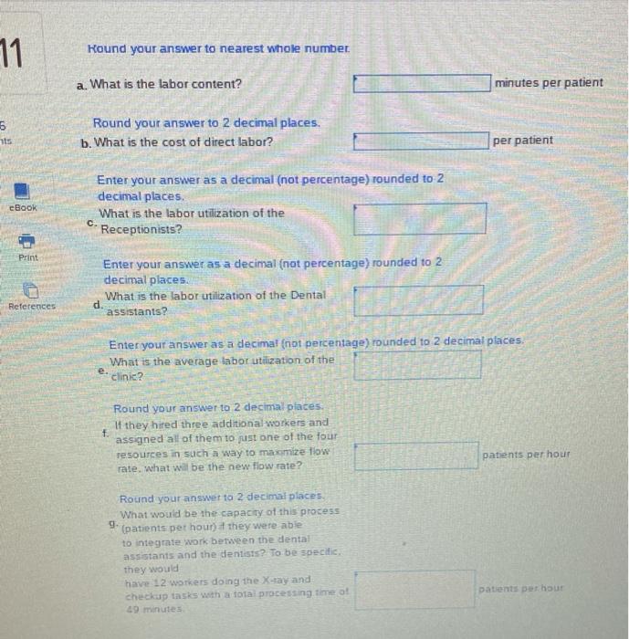 question 11 a-g please help PA 4-2 (Algo)