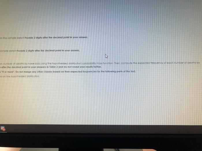 The following data is a real data set collected