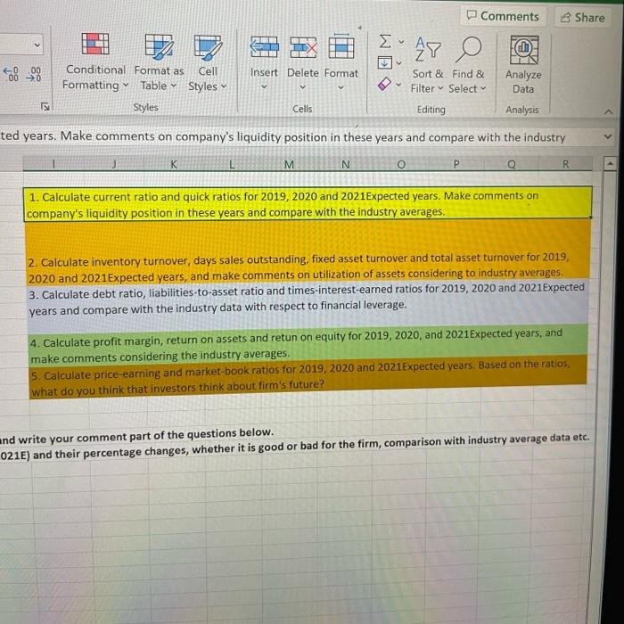 Comments Share v A O v 00 Insert Delete Format