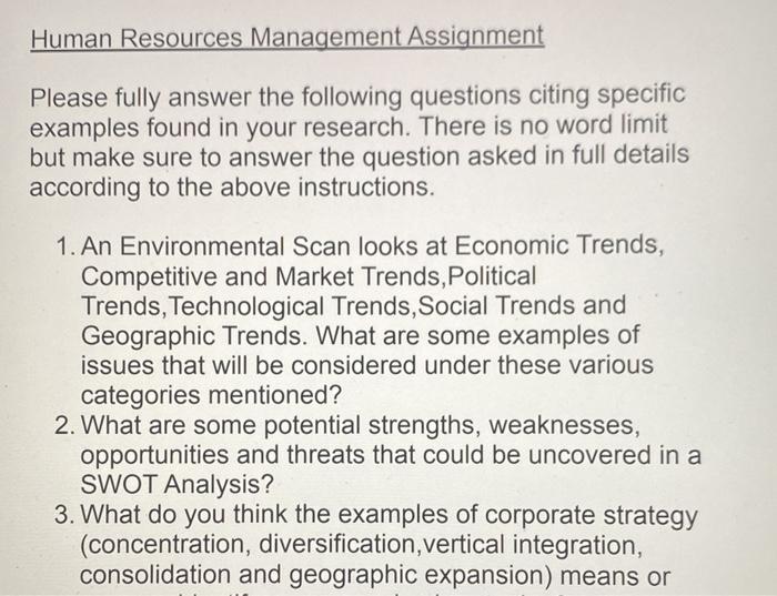 Please fully answer the following questions