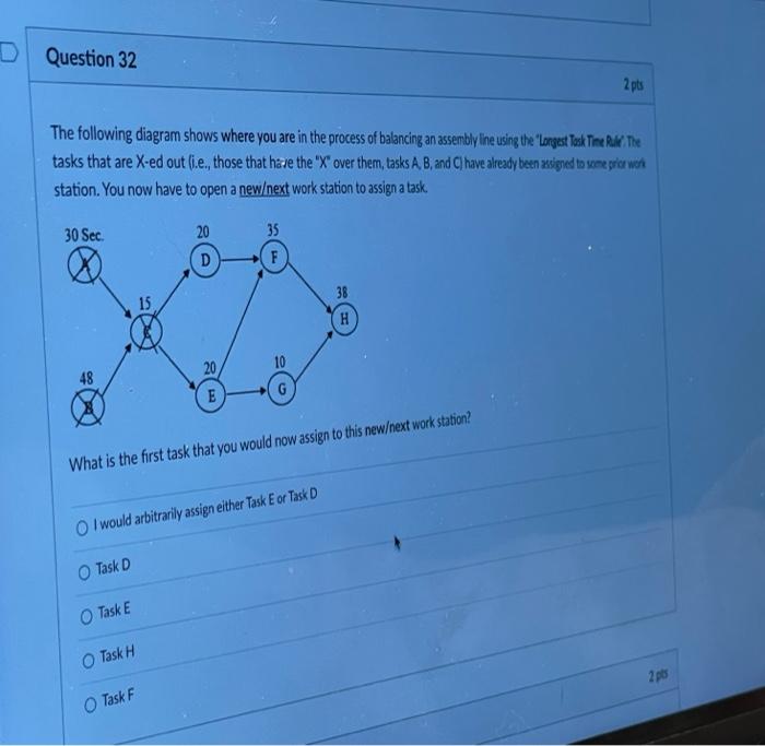 Question 33 2pts Each task of the continuously