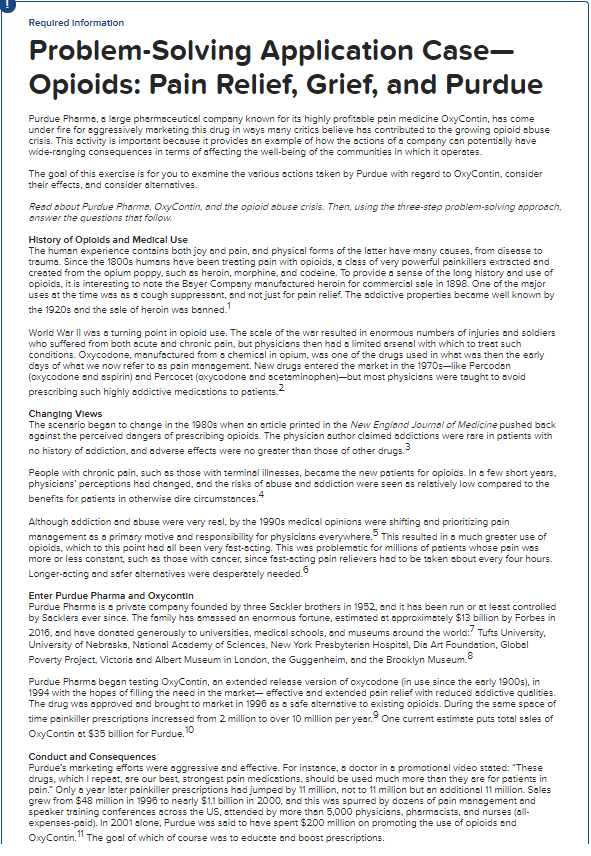 PLEASE ANSWER THE 4 FOLLOWING QUESTIONS: Required