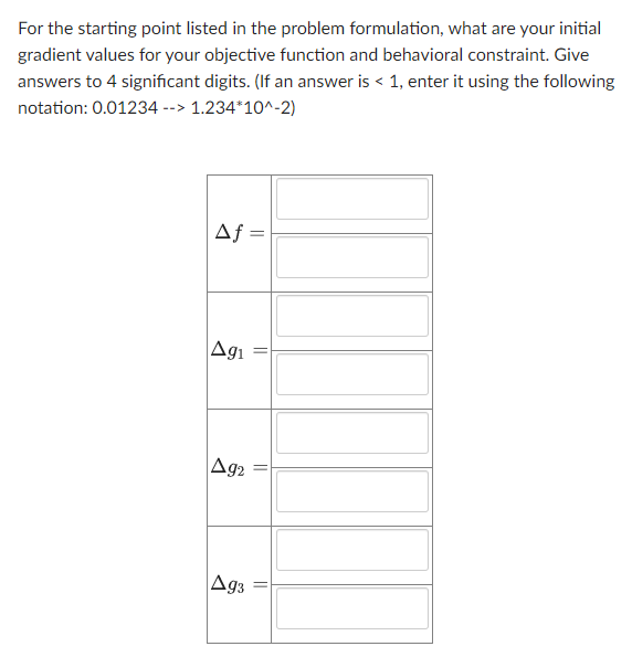 Formulate the following design problem,