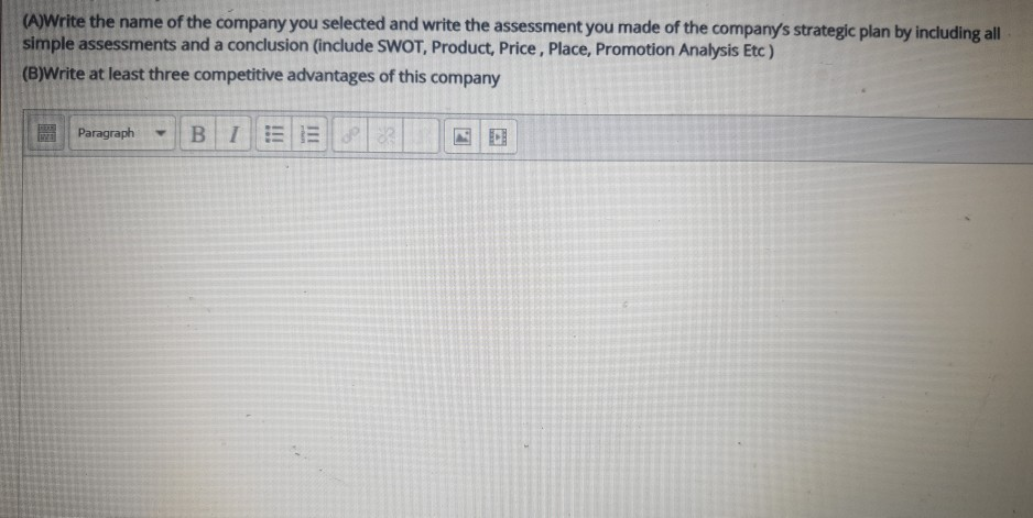 Company: Pepsico . (A)Write the name of the