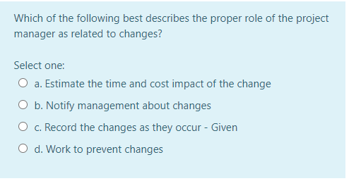 Which of the following best describes the proper