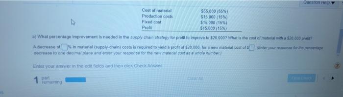 Question Help Hau Lee Furniture, Inc. spends 55%