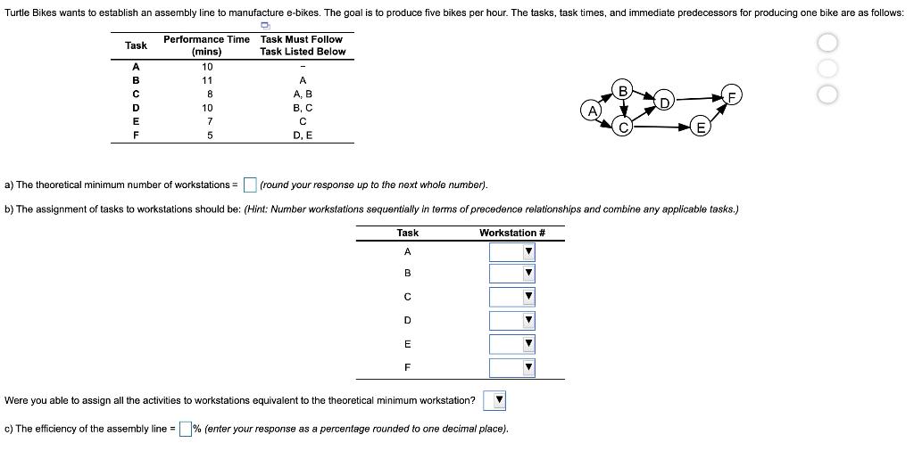 Please note that the options of (b) are from