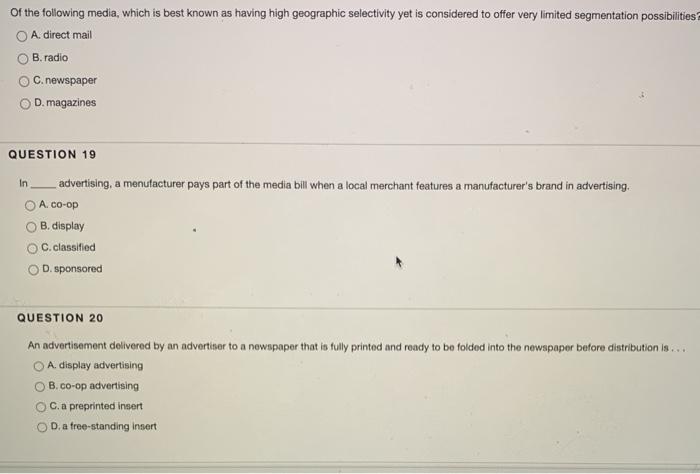 Of the following media, which is best known as