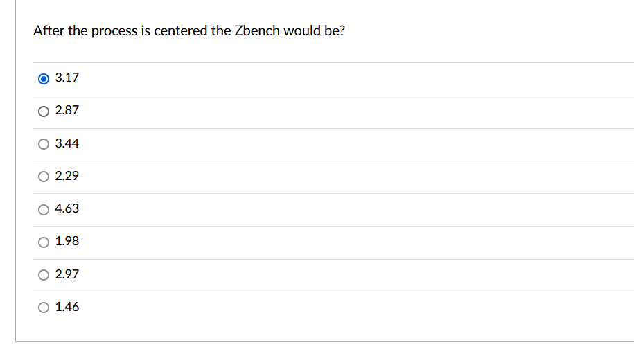A normally distributed quality characteristic
