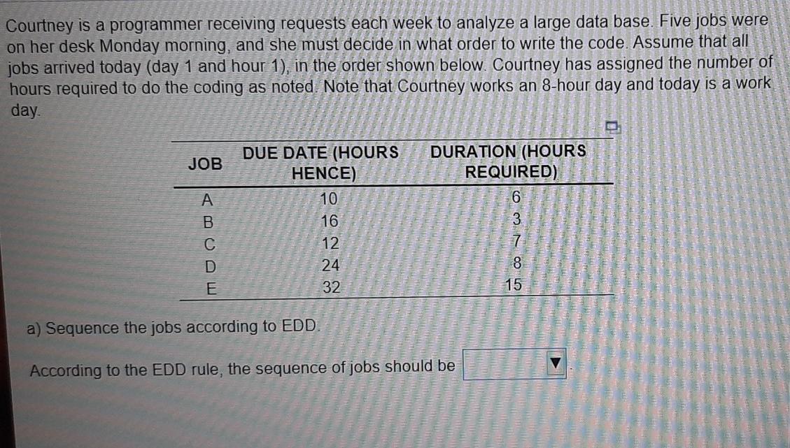 Please help me solve the question Courtney is a