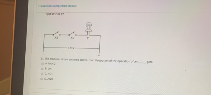Question Completion Status: QUESTION 37 XI X2